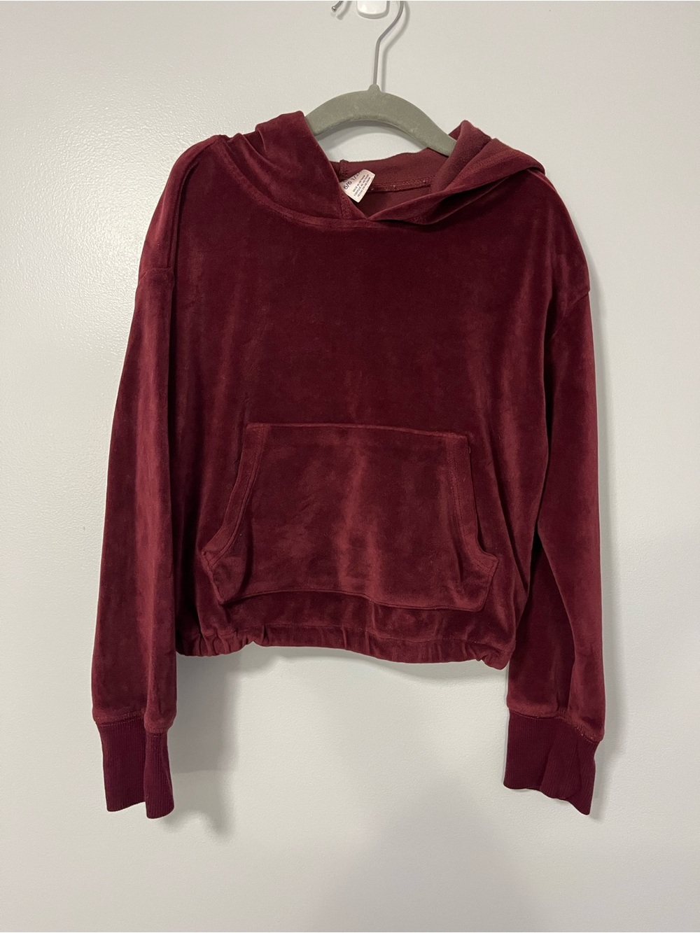 OshKosh B'gosh Maroon Velour Hooded Pullover